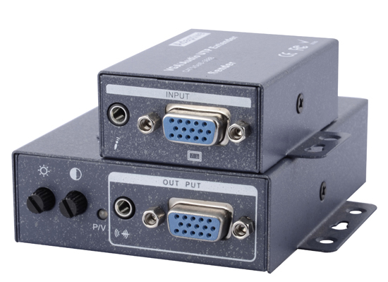 LINK-MI LM-102TRS OEM Adjustable 200M VGA Audio CAT5 Extender