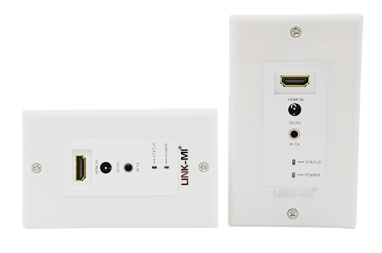 LINK-MI LM-EW60-3DIR 60m Single Cat5e6 HDMI Wall Plate Extender